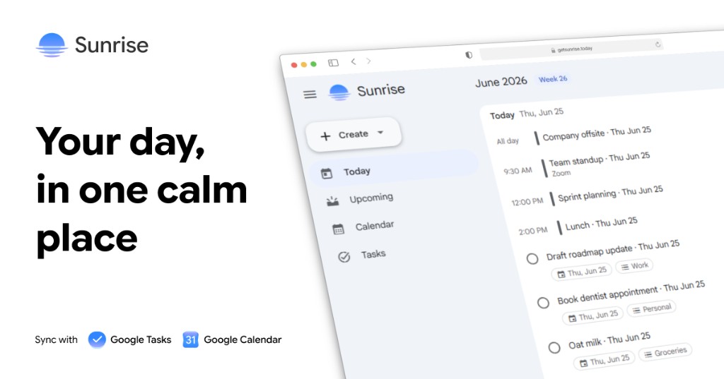 Sunrise screenshot